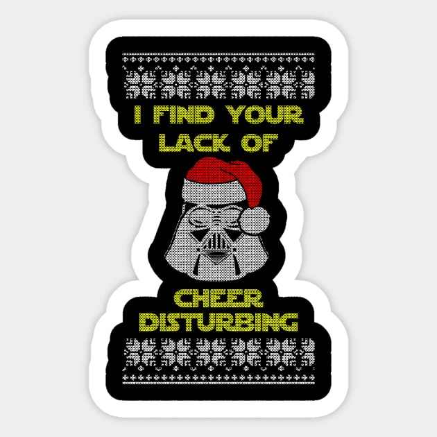 Lack of Cheer Sticker by geekingoutfitters